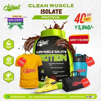 Clean Muscle Isolate Protein 2.27 Kgs (5 Lbs)